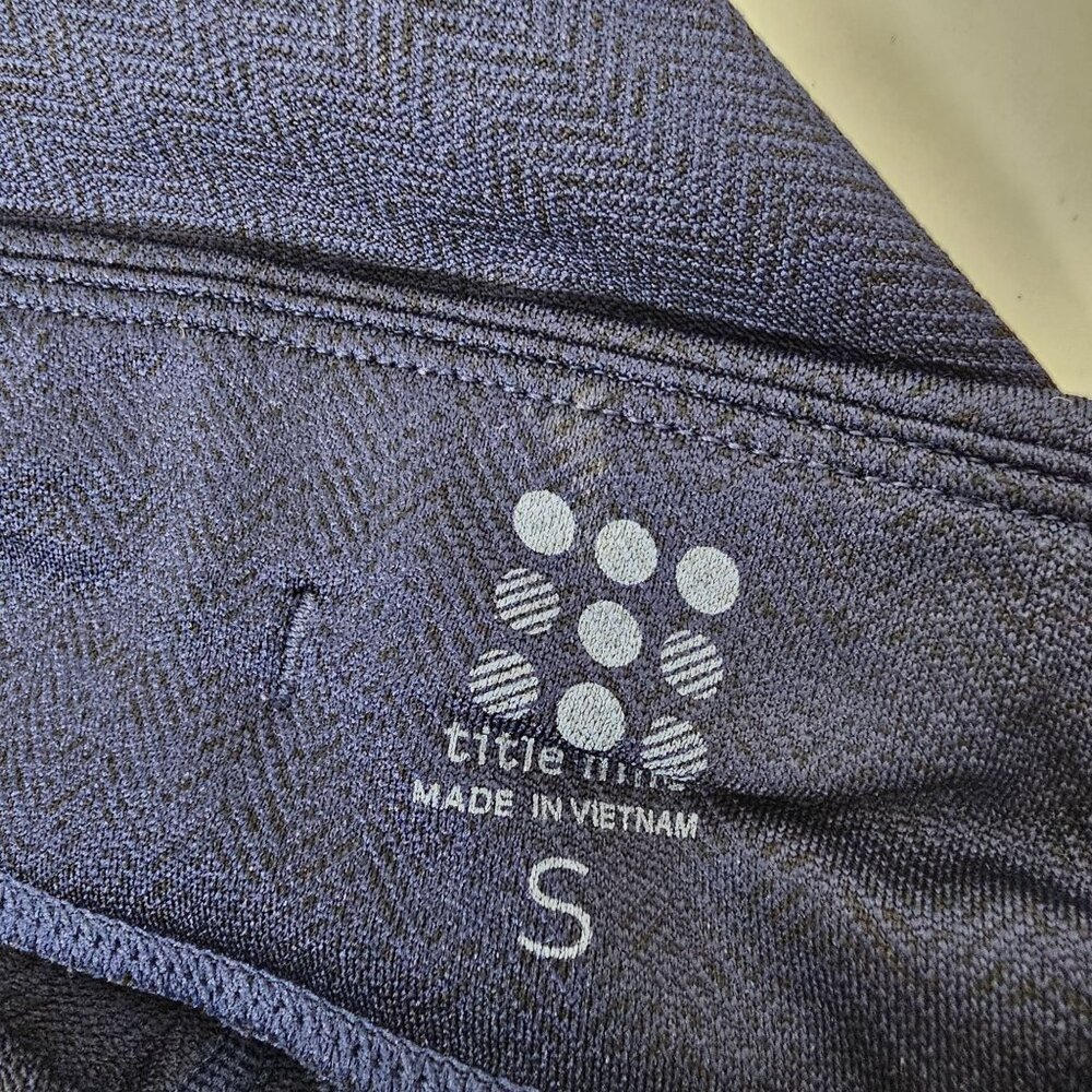 Title Nine S Navy Blue Eighth Day 2.0 Tights Athletic Leggings Gym Yoga Active - Picture 5 of 7